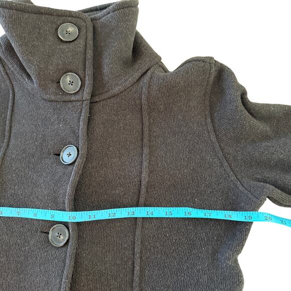 Patagonia Women’s Better Sweater Long Coat Gray Button Front Jacket Medium - Picture 7 of 16